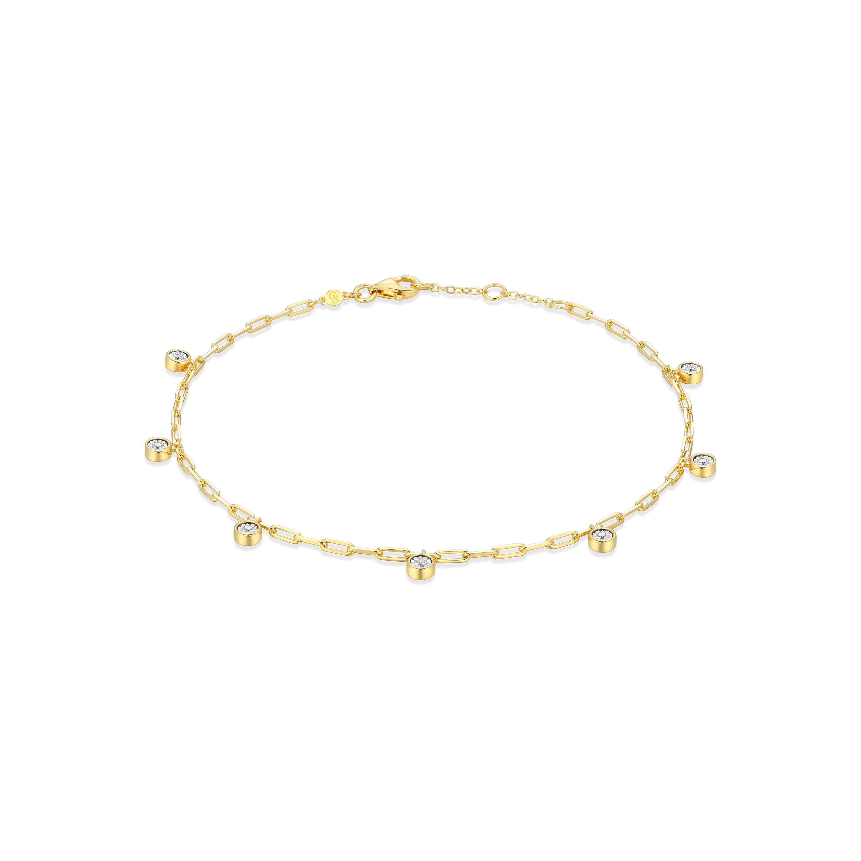 Silberschmuck | M. by Monte Luna Fußkette Silber vergoldet | S1ADLQKHR8-622UAB2