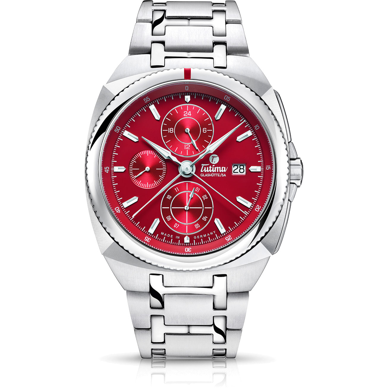 Tutima Glashütte/SA | Saxon One Chronograph Racing Red | 6420-07