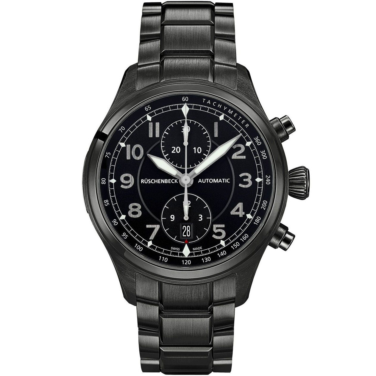 Rüschenbeck - The Watch | R3COUNTER BLACK EDITION | R3-D-MB-S-01-A-SAT
