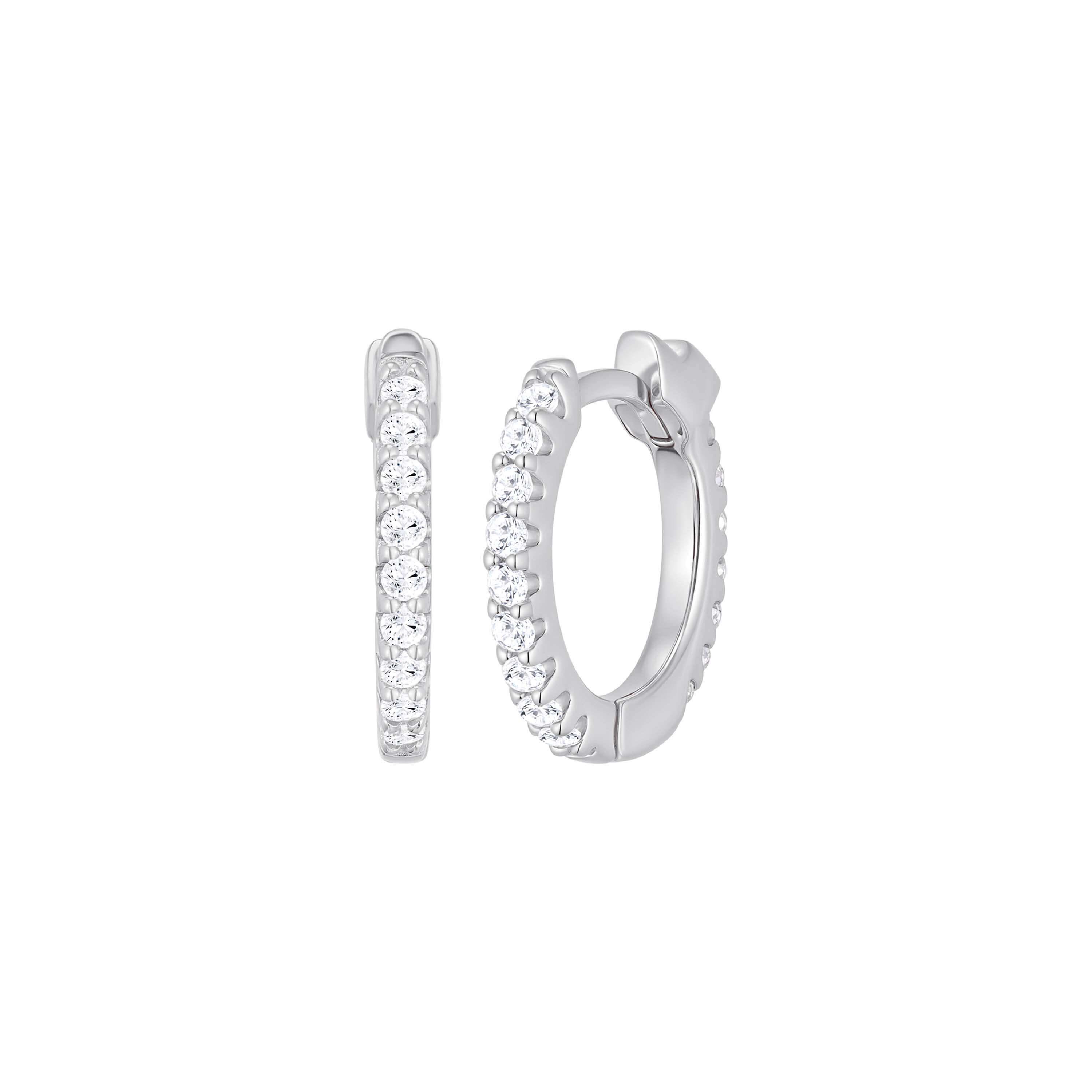 Silberschmuck | Elle Jewelry Creolen Silber rhodiniert | R2LCMC0027-X3X5NB3