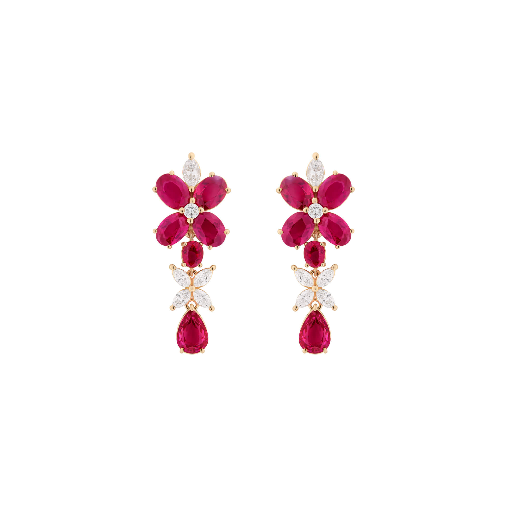 Rüschenbeck Collection | Diamant Farbsteinohrringe | RBK-RUE-4756