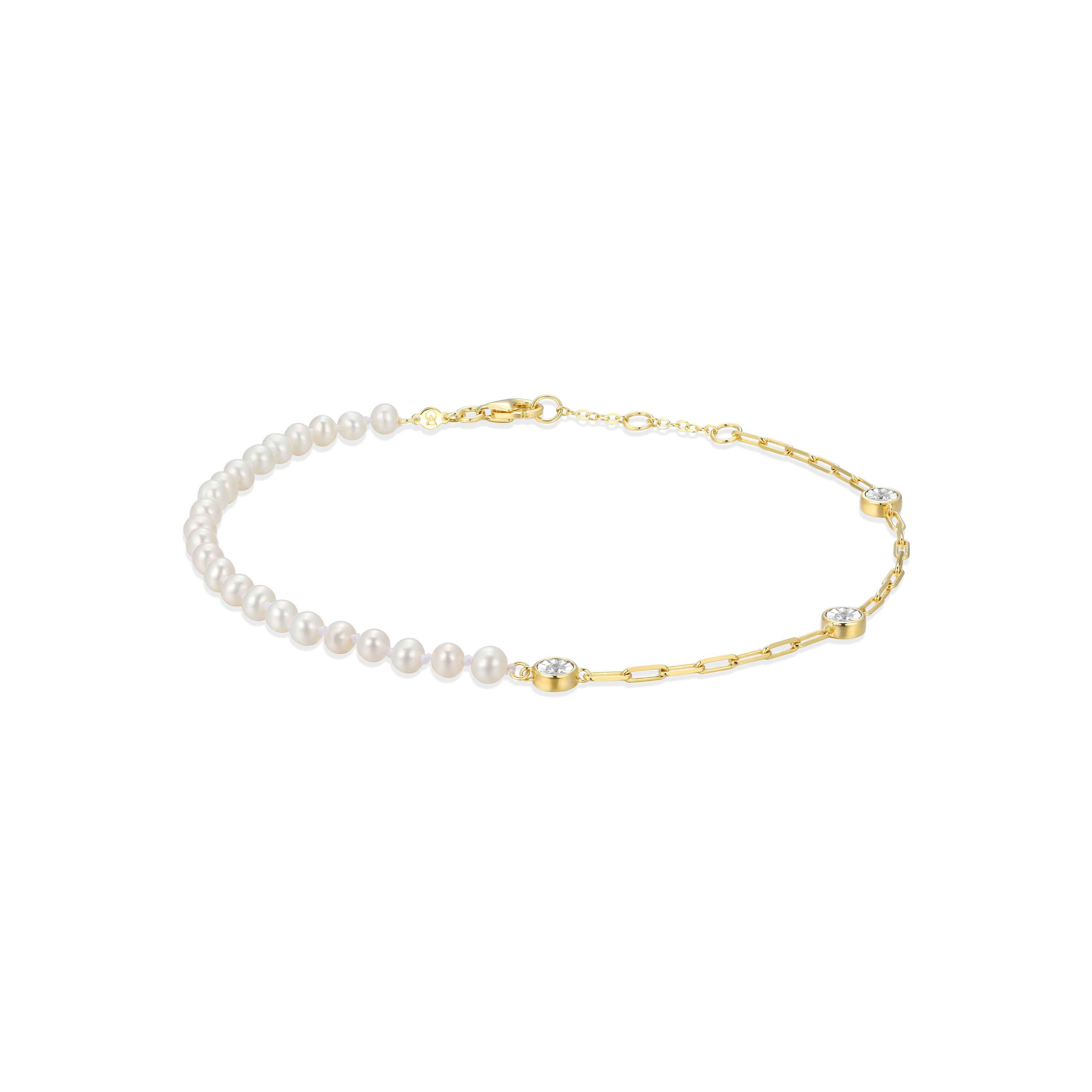 Silberschmuck | M. by Monte Luna Fußkette Silber vergoldet | S1ADLV45R8-622UA4A