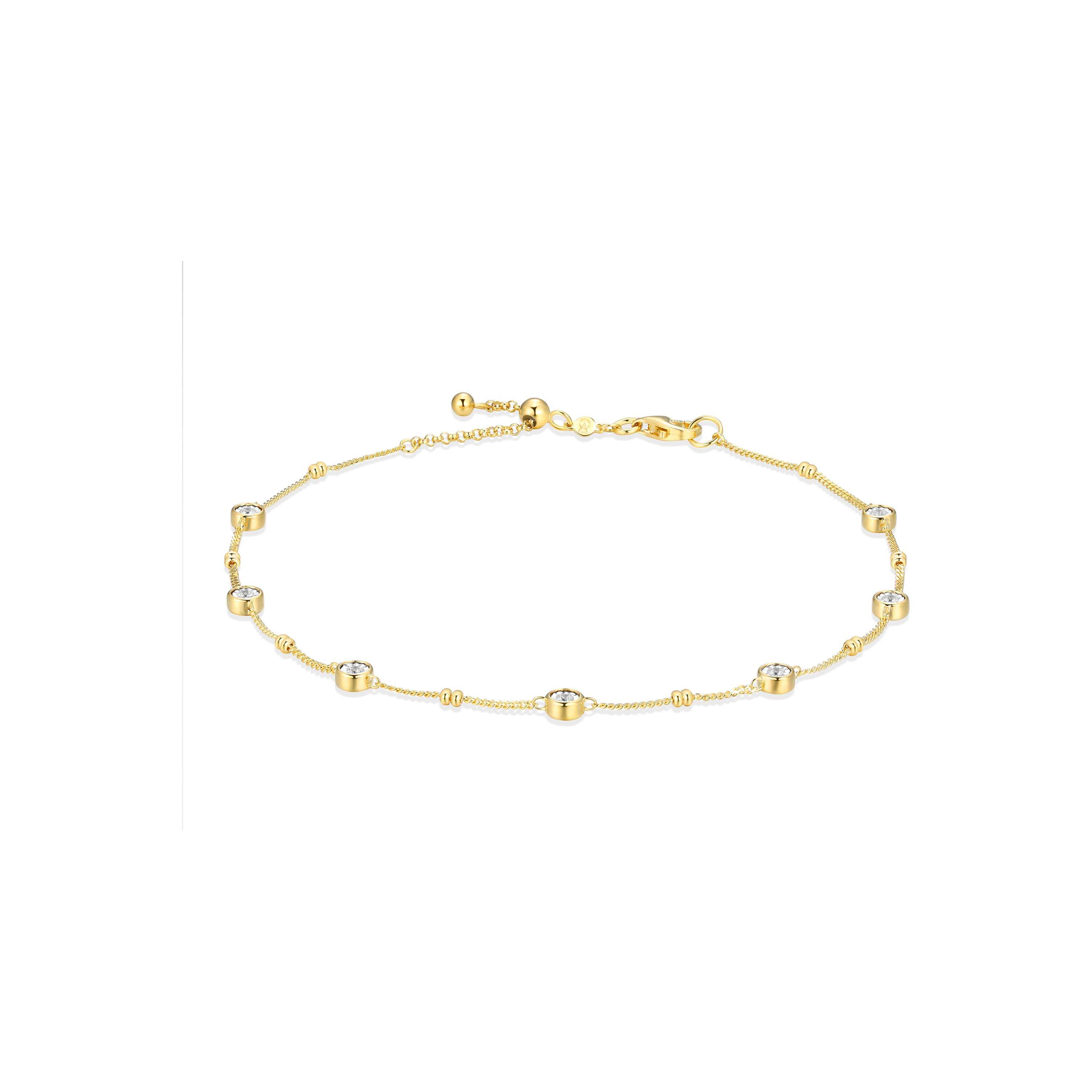 Silberschmuck | M. by Monte Luna Fußkette Silber vergoldet | S1ADLTKHR8-622UAB2