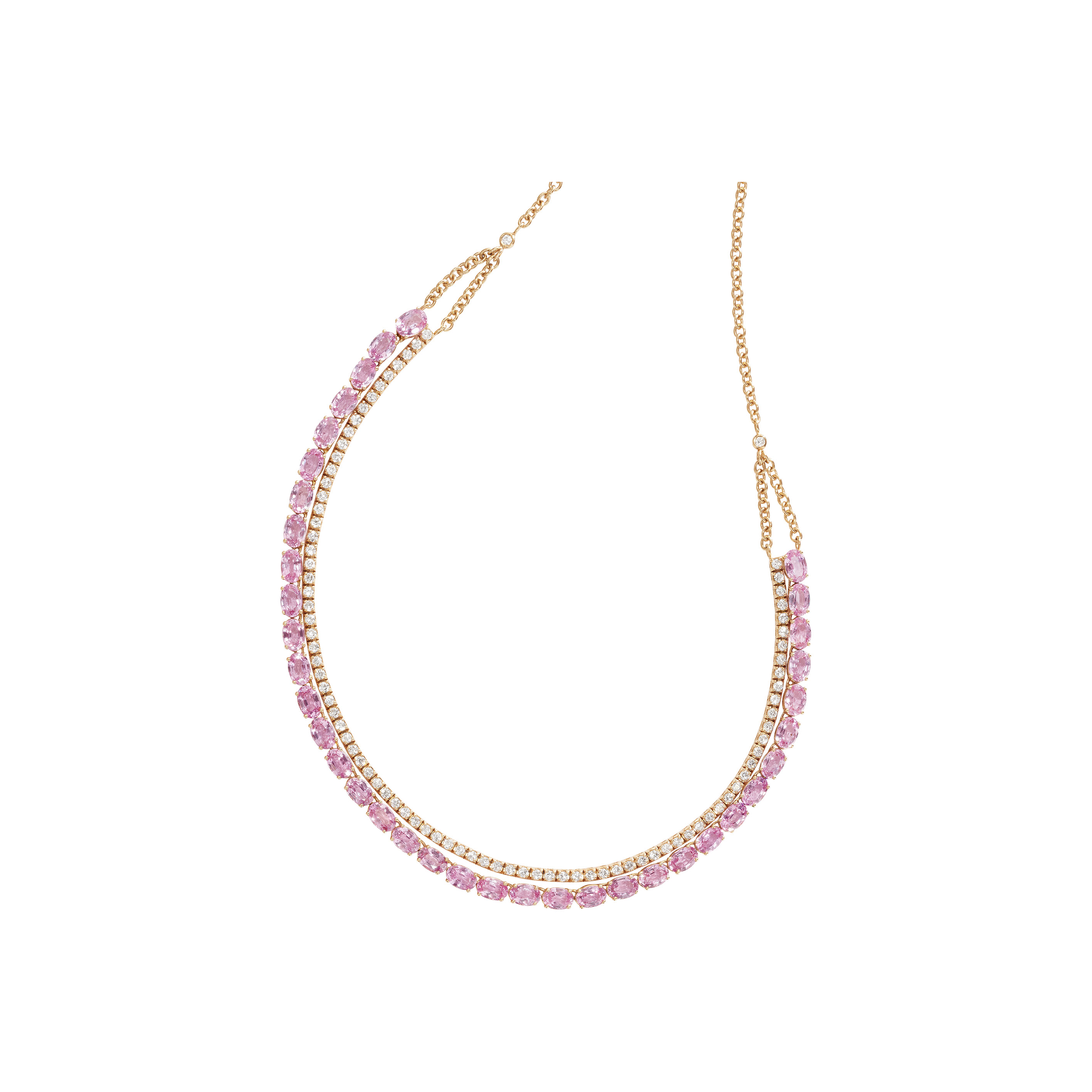 Rüschenbeck Collection | Diamant Farbsteincollier | RBK-RUE-6022