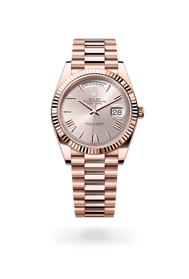 White and rose gold rolex cheap