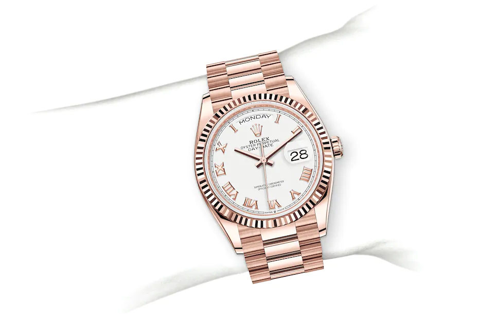 Rolex 36mm rose gold on sale