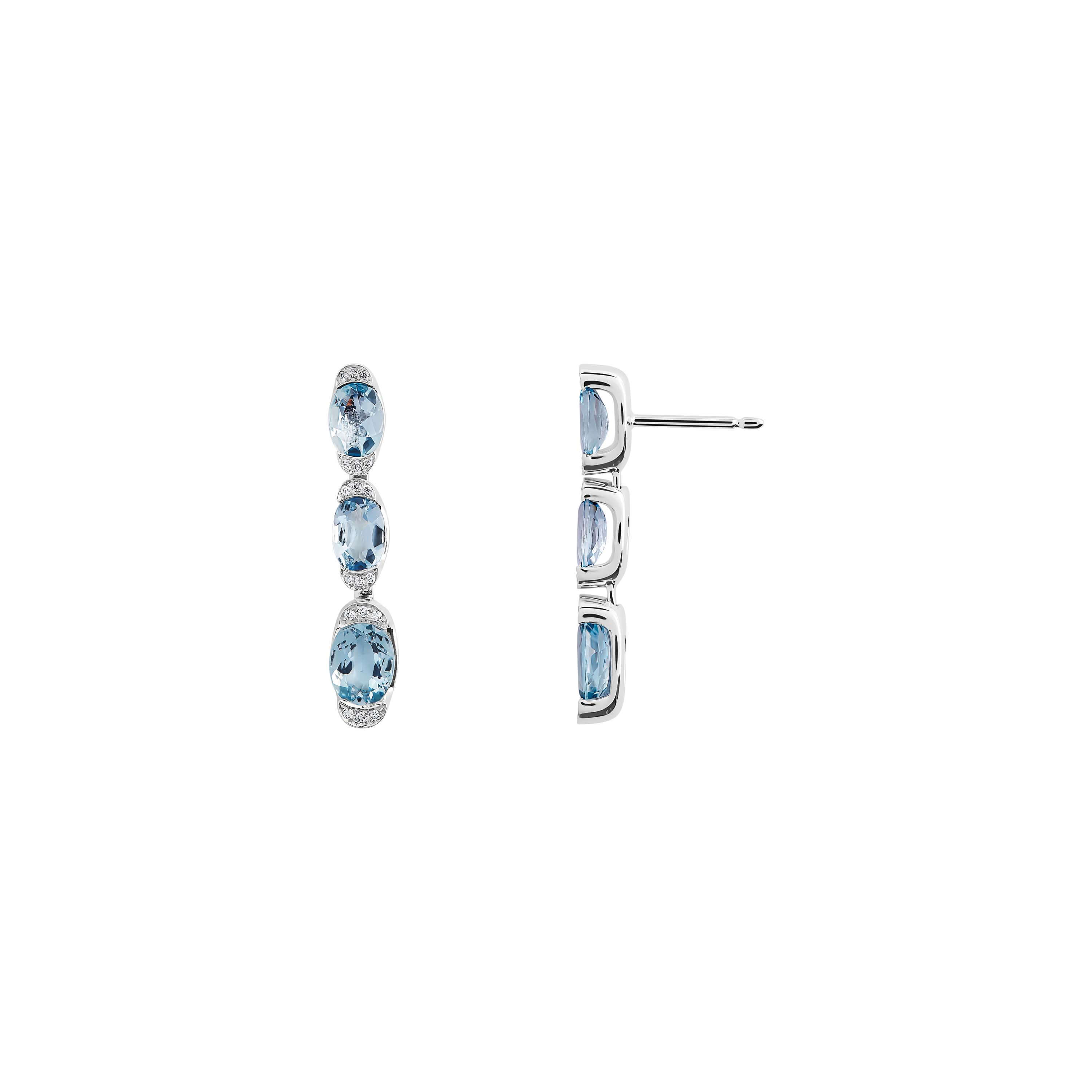 Rüschenbeck Collection | Diamant Farbsteinohrringe | RBK-RUE-6420