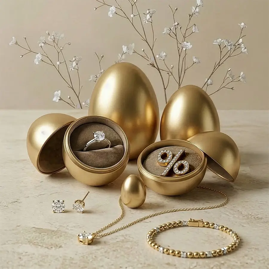 Oster&shy;überraschung Beim Kauf aus&shy;gewähl&shy;ter Schmuck&shy;stücke