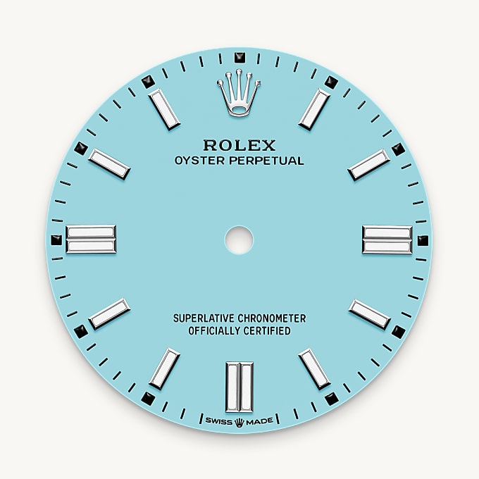 Türkisblaues Zifferblatt