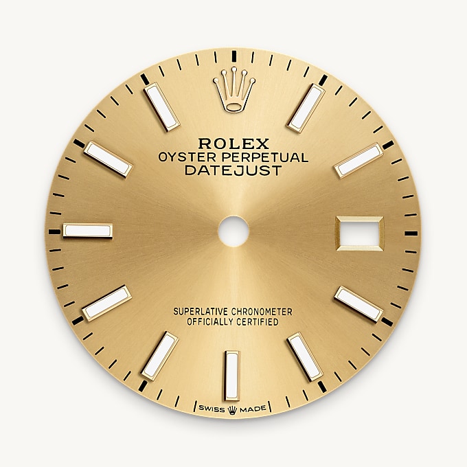 Champagner­farbenes Zifferblatt