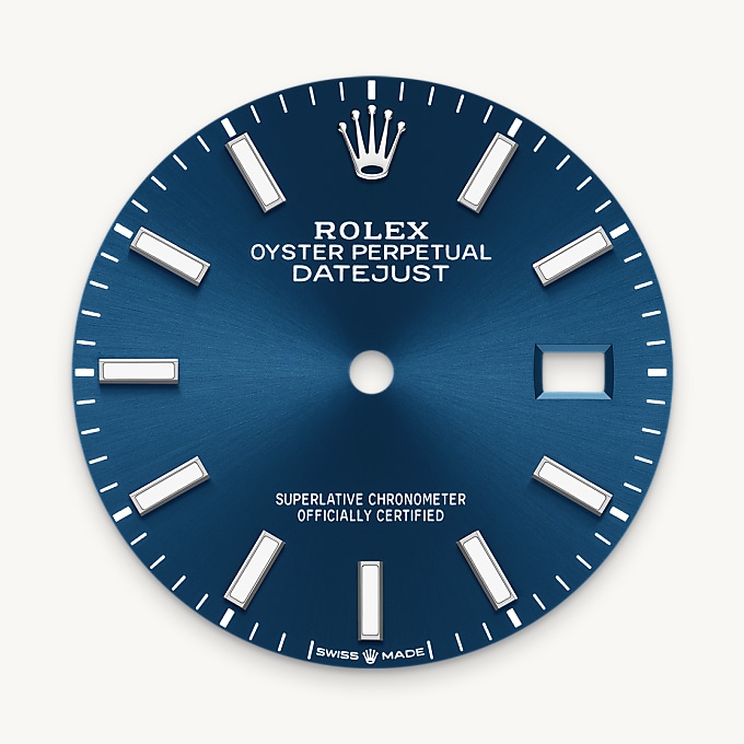 Strahlend blaues Zifferblatt