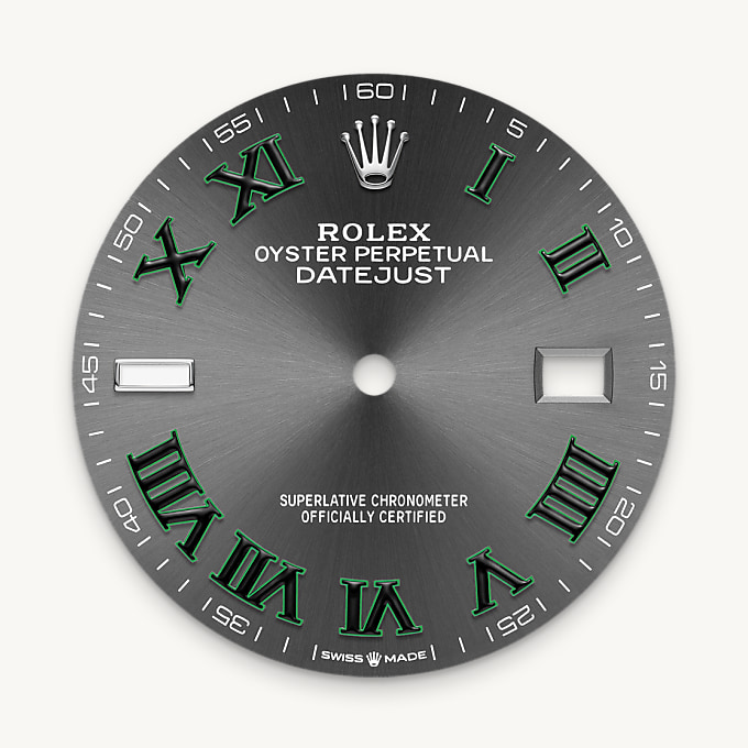 Schiefergraues Zifferblatt