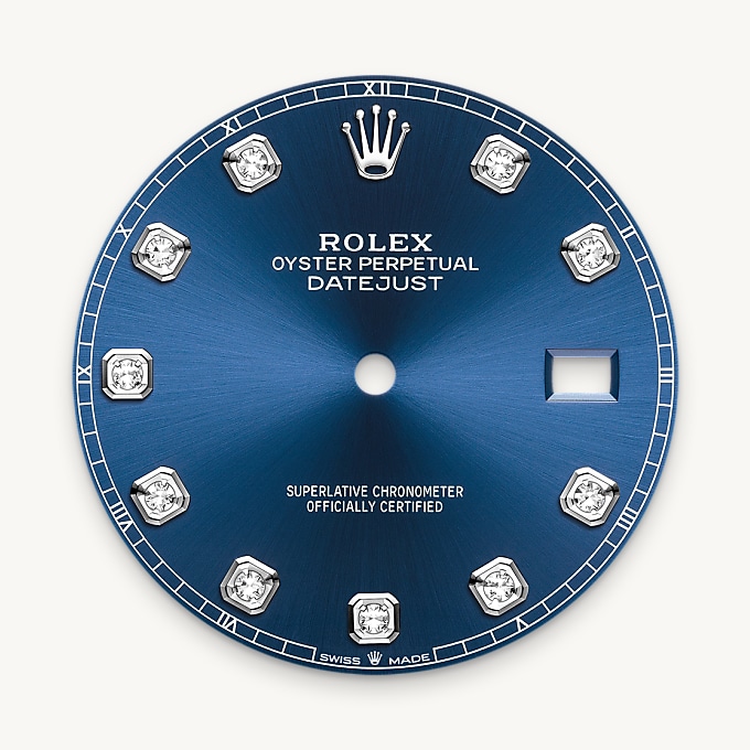 Strahlend blaues Zifferblatt