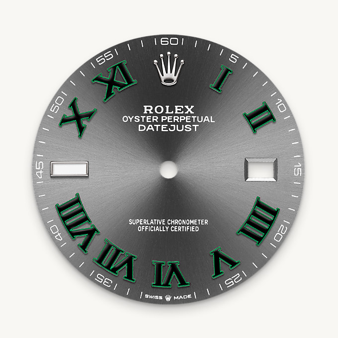 Schiefergraues Zifferblatt