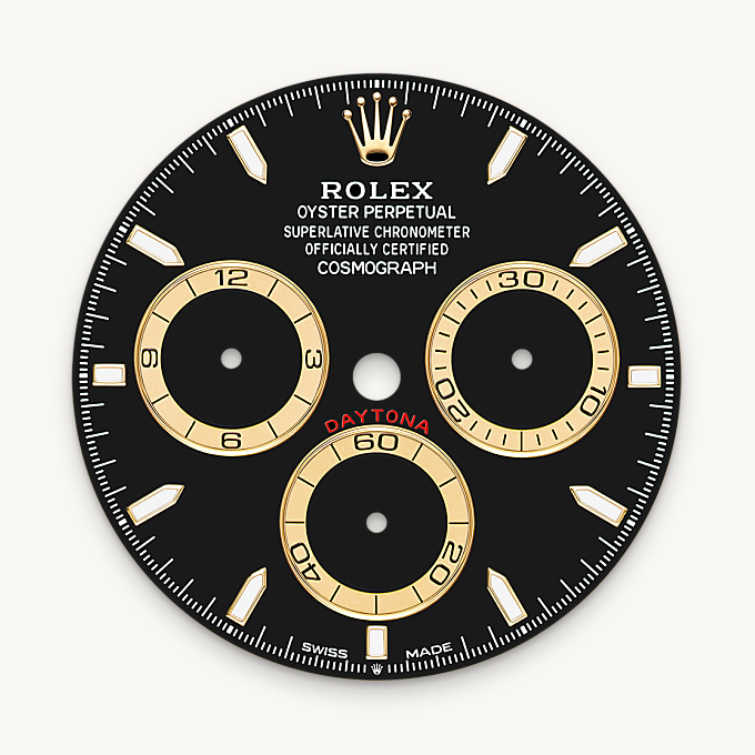 Schwarzes Zifferblatt