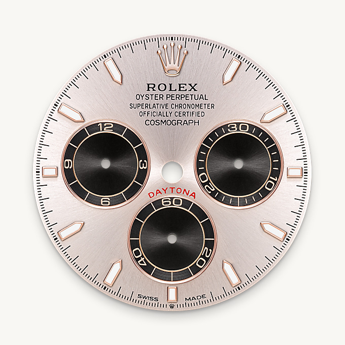 Zifferblatt in Sundust und strahlend Schwarz