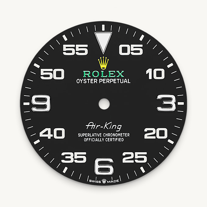 Schwarzes Zifferblatt