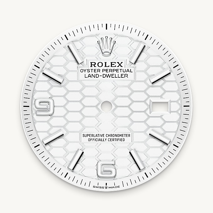 Tiefweißes Zifferblatt