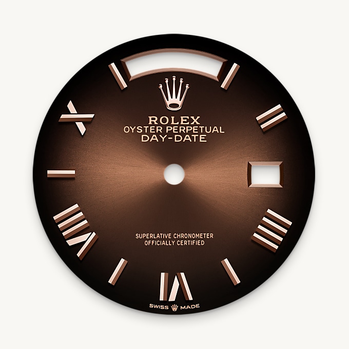 Zifferblatt in Braun ombré