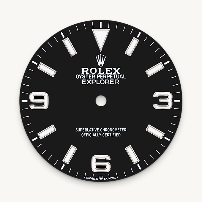 Schwarzes Zifferblatt