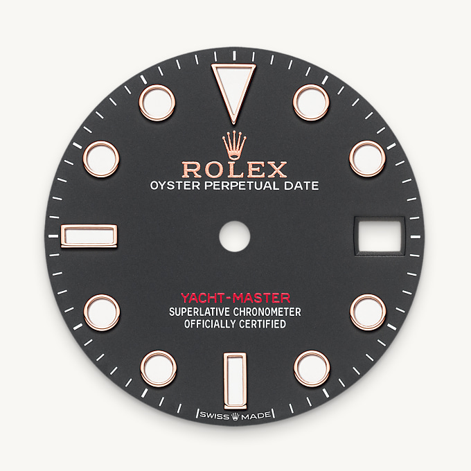 Tiefschwarzes Zifferblatt