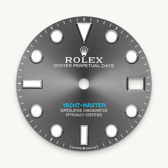 Schiefergraues Zifferblatt