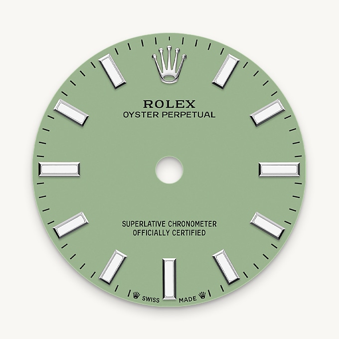 Zifferblatt in Pistachio