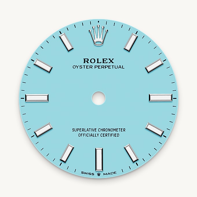 Türkisblaues Zifferblatt