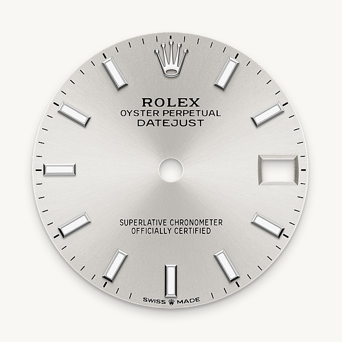 Silbernes Zifferblatt