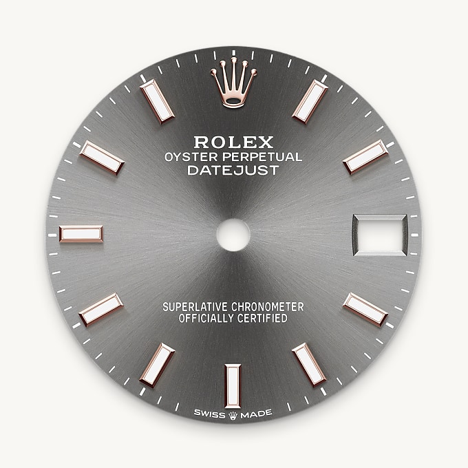 Schiefergraues Zifferblatt