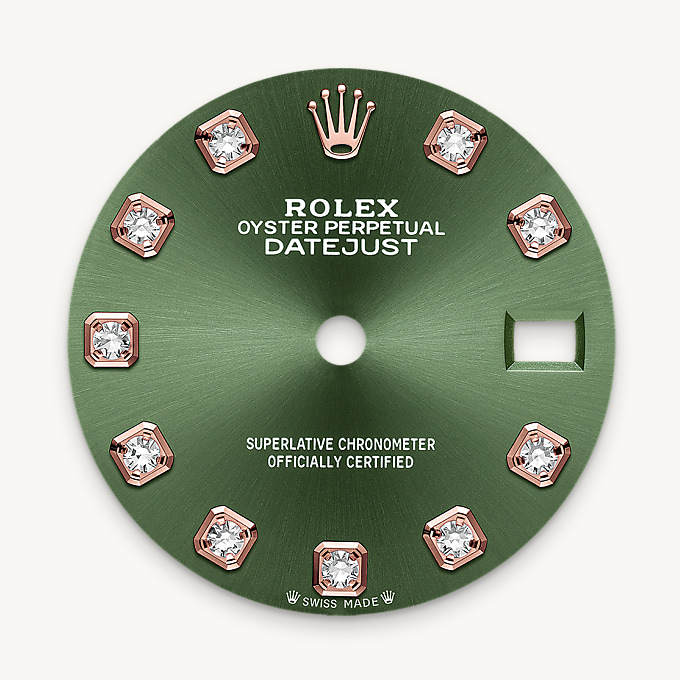 Olivgrünes Zifferblatt