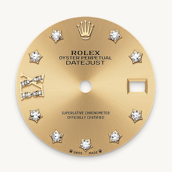 Champagner­farbenes Zifferblatt