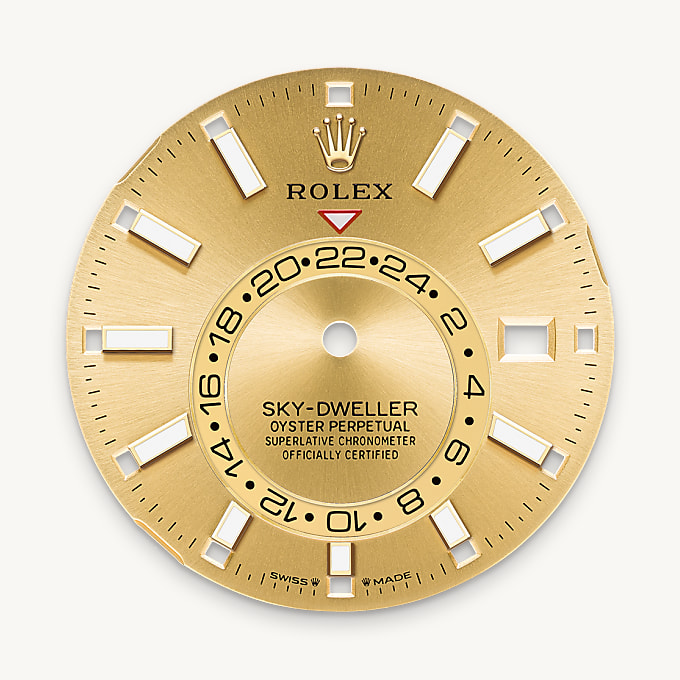 Champagner­farbenes Zifferblatt