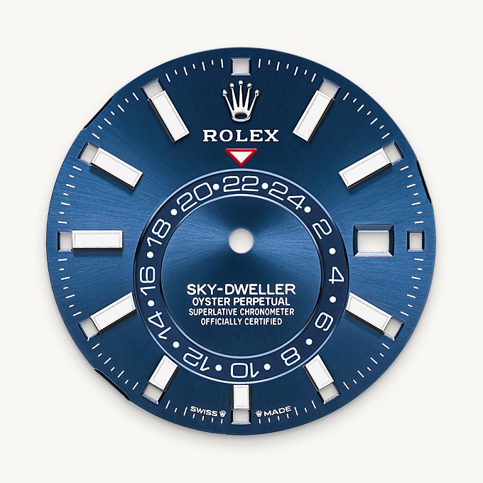 Strahlend blaues Zifferblatt