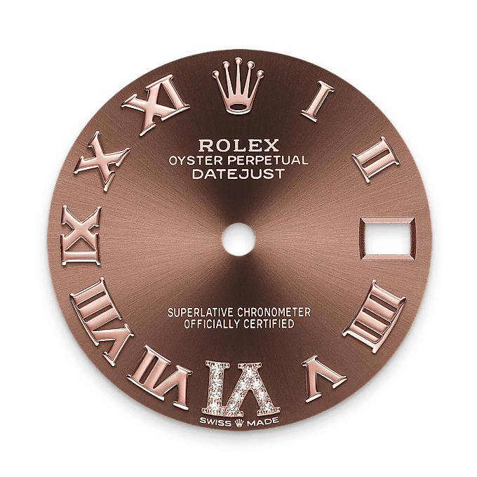 Rolex Datejust 31 Schokoladen­­farbenes Zifferblatt